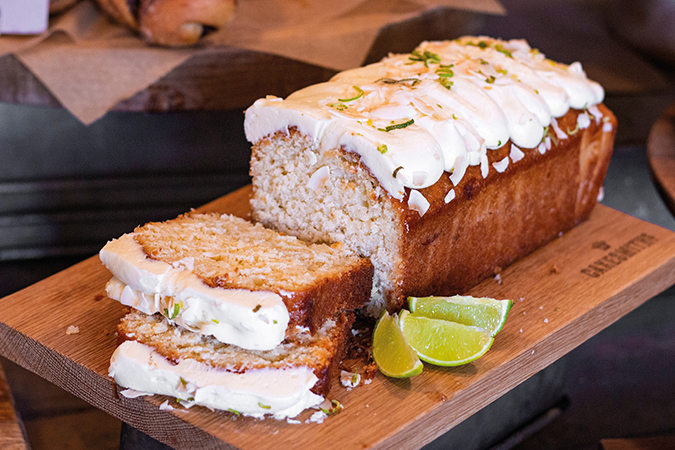 Coconut and Lime Drizzle Cake